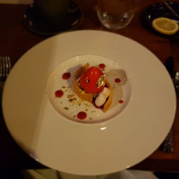Partage - Strawberry pistachio dessert - French Near Me - Las Vegas, Nevada Partage - Strawberry pistachio dessert - French Near Me - Las Vegas, Nevada