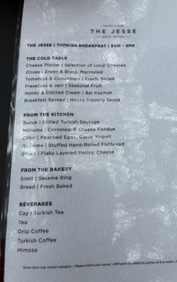 Menu photo 4 The Jesse Reno, NV Menu photo 4 The Jesse Reno, NV