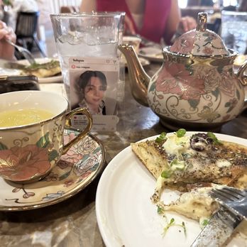 Wren & Wolf - Tea service with a slice of the Za'atar man'ouche - Cocktail Bars Near Me - Phoenix, Arizona Wren & Wolf - Tea service with a slice of the Za'atar man'ouche - Cocktail Bars Near Me - Phoenix, Arizona