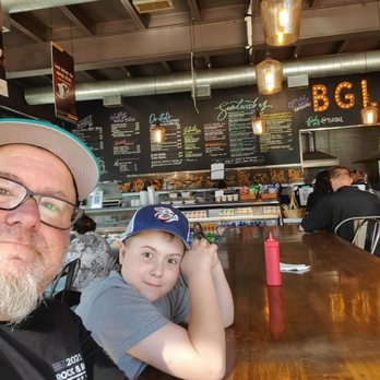 Bgl - Me and the boy waiting for our meal - Fast Food Near Me - Nutley, New Jersey