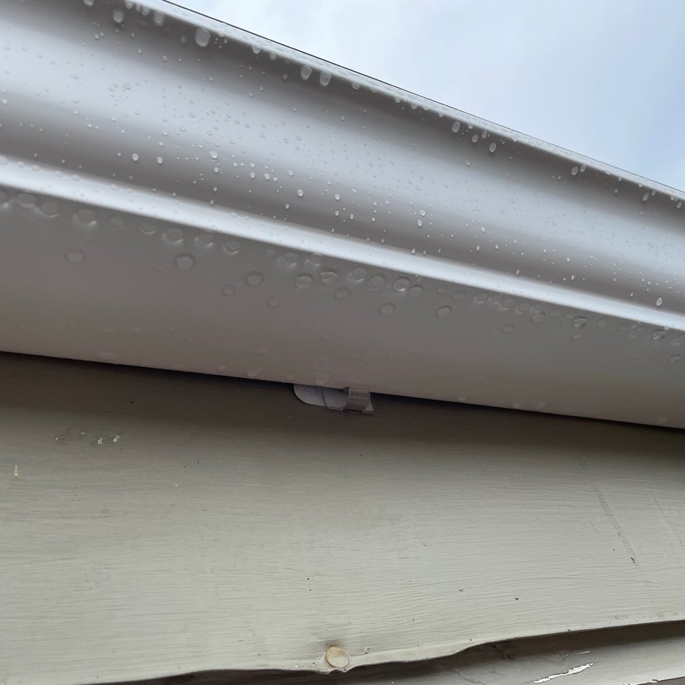 Weather Tight - Gutter instal over 3M plastic light hangers - Roofing Near Me - West Allis, Wisconsin Weather Tight - Gutter instal over 3M plastic light hangers - Roofing Near Me - West Allis, Wisconsin