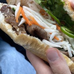Lemongrass pork banh mi Lemongrass pork banh mi