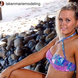 Get Your Glow On Airbrush by Courtney - Model Laken Marie at her beautiful Malibu Photoshoot with her all natural and organic airbrush