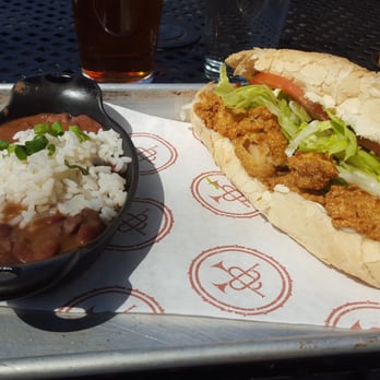 The Second Line - Oyster po boy with side of red beans and rice - Cajun/Creole Near Me - Memphis, Tennessee The Second Line - Oyster po boy with side of red beans and rice - Cajun/Creole Near Me - Memphis, Tennessee