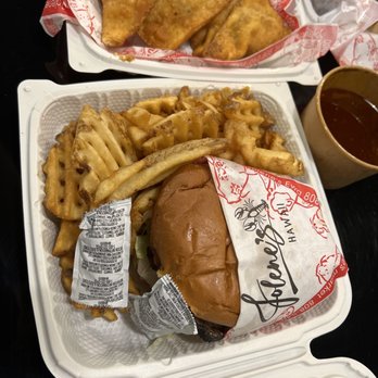 Jolene's - Ewa Beach - Beef sandwich with waffles fries - Burgers Near Me - Ewa Beach, Hawaii