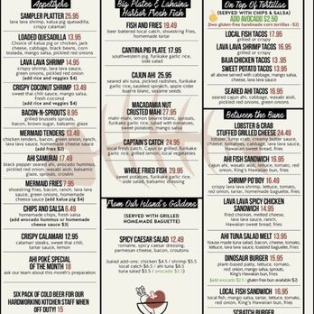Down the Hatch Maui - Menu - Seafood Near Me - Lahaina, Hawaii Down the Hatch Maui - Menu - Seafood Near Me - Lahaina, Hawaii