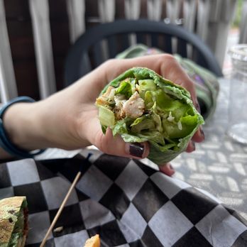 Almost Heaven Pub and Grill - a person holding a sandwich - American Near Me - Harpers Ferry, West Virginia