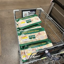 Fry's Food Stores - Chicken sitting in the open while case is being cleaned
