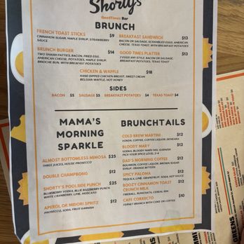 Shorty's - Waterfront - Brunch menu - updated 2025 - Breakfast & Brunch Near Me - West Homestead, Pennsylvania Shorty's - Waterfront - Brunch menu - updated 2025 - Breakfast & Brunch Near Me - West Homestead, Pennsylvania