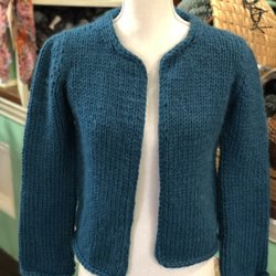 Echo Valley Fiber - Simply elegant jacket Knits up quickly on size 15 needles and bulky yarn.