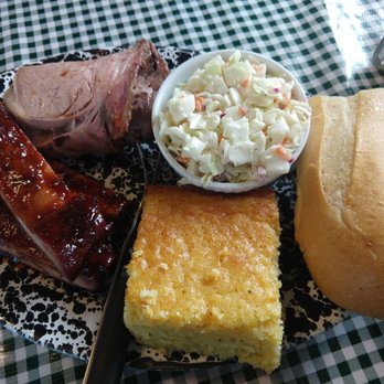 Moose Creek BBQ - 2 meat sampler with coleslaw and corn bread - Barbeque Near Me - Arlington, Washington Moose Creek BBQ - 2 meat sampler with coleslaw and corn bread - Barbeque Near Me - Arlington, Washington