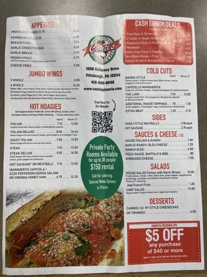 Menu photo 1 Conti’s Pizzeria & Pit Pittsburgh, PA