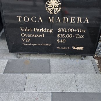 Toca Madera - Valet prices - Steakhouses Near Me - Houston, Texas