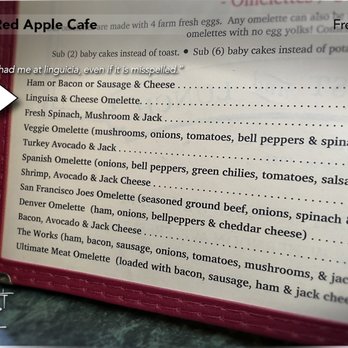 Red Apple Cafe - LINGUICA is on the menu! A must-try; Portuguese sausage. - Good stuff! - Breakfast & Brunch Near Me - Fresno, California Red Apple Cafe - LINGUICA is on the menu! A must-try; Portuguese sausage. - Good stuff! - Breakfast & Brunch Near Me - Fresno, California