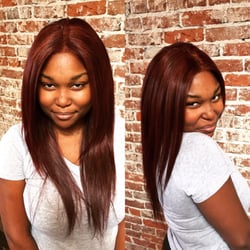 SewnGrow - Natural lace closure full frontal. No glue, colored by me bomb happy client. Me ur appt.