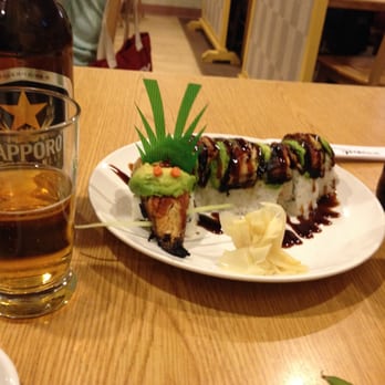 Yashima Restaurant - Dragon roll, a bit expensive $16.50 but very pretty and yummy - Sushi Bars Near Me - Covina, California