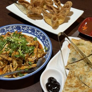 Chengdu Impression - Lincoln Park - Bonbon Chicken, Crab Rangoon (4), Scallion Pancake - Szechuan Near Me - Chicago, Illinois