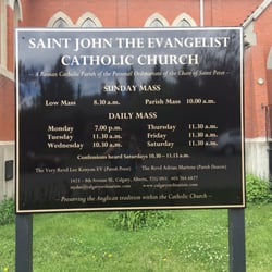 St. John the Evangelist Roman Catholic Church - Mass Times