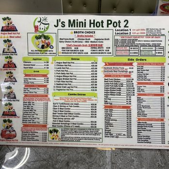 J's Mini Hot Pot - Menu - Chinese Near Me - Duluth, Georgia