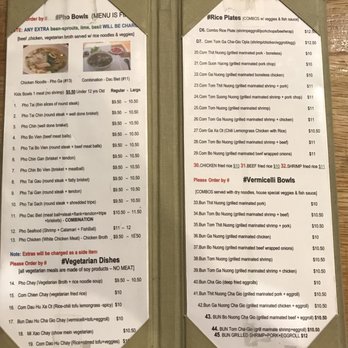 Pho Avenue - High Res Menu #2 - Vietnamese Near Me - Mountain View, California