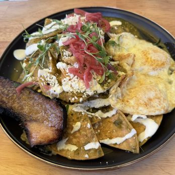 Pradera Brunch - Chilaquiles with Apple Smoked Brisket - Breakfast & Brunch Near Me - Baldwin Park, California Pradera Brunch - Chilaquiles with Apple Smoked Brisket - Breakfast & Brunch Near Me - Baldwin Park, California