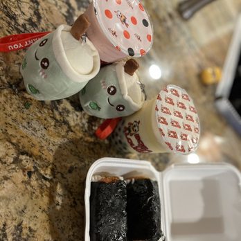 Boba Tea Lounge - Spam Musubi, strawberry smoothie, mango smoothie, keychains - Coffee & Tea Near Me - Covina, California