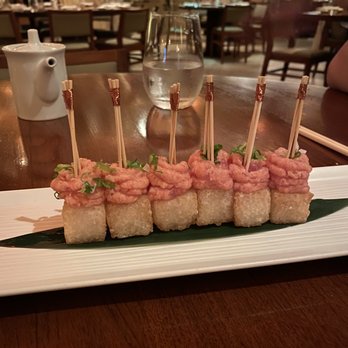 Nobu Miami - Tuna with crispy rice cakes - Asian Fusion Near Me - Miami Beach, Florida Nobu Miami - Tuna with crispy rice cakes - Asian Fusion Near Me - Miami Beach, Florida