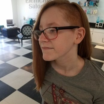 Element Salon  - My daughters A line turned cute side shave - Hair Salons Near Me - Yuba City, California