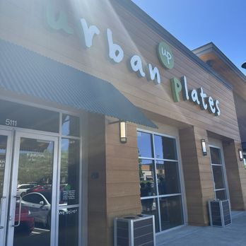Urban Plates - Exterior signage of the building - New American Near Me - Dublin, California Urban Plates - Exterior signage of the building - New American Near Me - Dublin, California