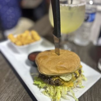 Hamburger Mary's - Long Beach - Kobe Burger with Tater tots - Gay Bars Near Me - Long Beach, California Hamburger Mary's - Long Beach - Kobe Burger with Tater tots - Gay Bars Near Me - Long Beach, California