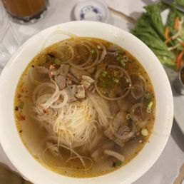La Maison Spicy Beef & BBQ Shredded Pork Rice Noodle Soup La Maison Spicy Beef & BBQ Shredded Pork Rice Noodle Soup