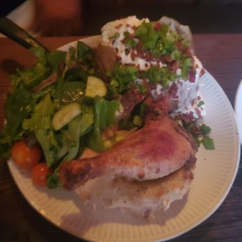 Old Place - Half chicken, salad, and baked potatoes - American Near Me - Cornell, California Old Place - Half chicken, salad, and baked potatoes - American Near Me - Cornell, California