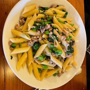 Scalino - PENNE - RAPE & SWEET ITALIAN SAUSAGE - Italian Near Me - Brooklyn, New York Scalino - PENNE - RAPE & SWEET ITALIAN SAUSAGE - Italian Near Me - Brooklyn, New York
