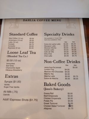 Menu photo 6 Dahlia Coffee Cleveland, OH