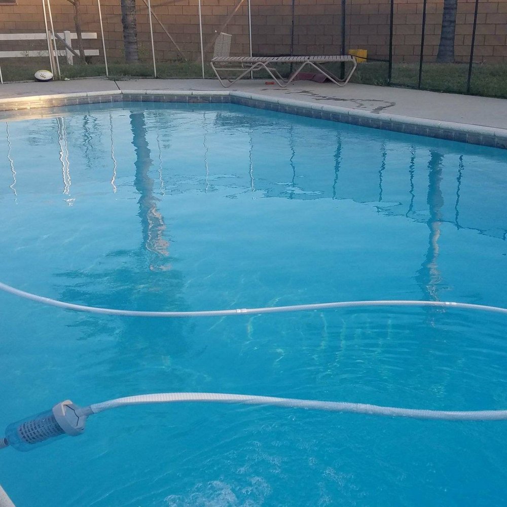 Our pool is always sparkling clean!
