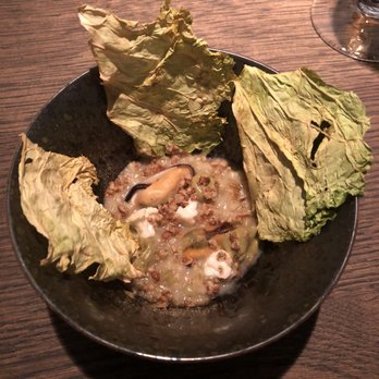 Commis - Mussels, Winter Brassicas and grains (5 stars) - New American Near Me - Oakland, California Commis - Mussels, Winter Brassicas and grains (5 stars) - New American Near Me - Oakland, California