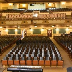 Rhode Center For the Arts - Kenosha's original GATEWAY Theatre (now RHODE Theatre) auditorium and balcony as seen from the stage.