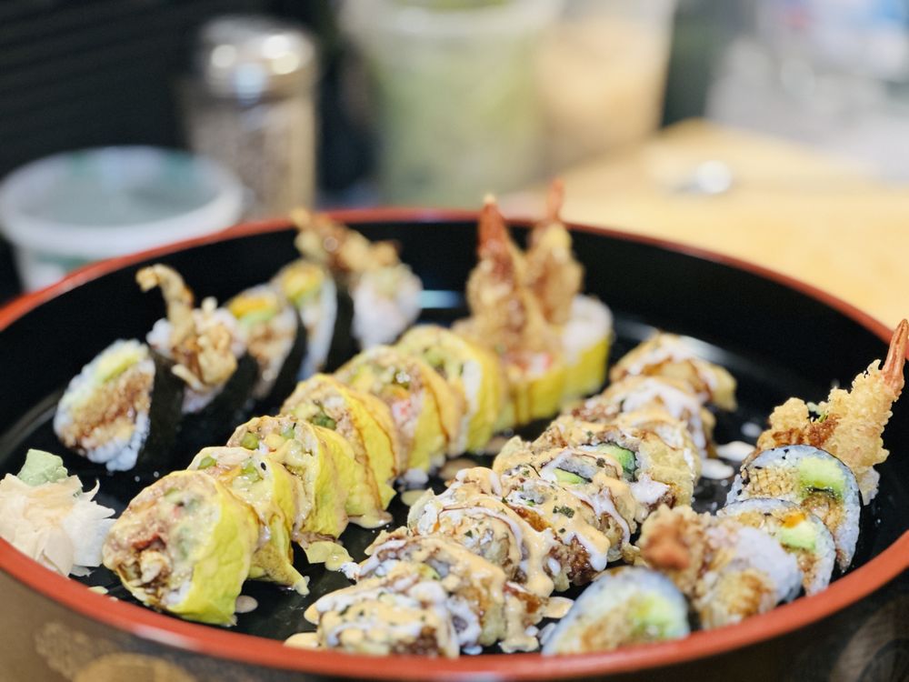 Food from Atami Grill and Sushi