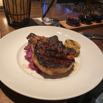 Seasons 52 - Dry Wood-Grilled Dry-Rubbed Pork Chop* - Seafood Near Me - Buford, Georgia