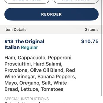 Jersey Mike's Subs - This is what I ordered maybe they should hire people that can't read and follow instructions! - Sandwiches Near Me - Rowlett, Texas