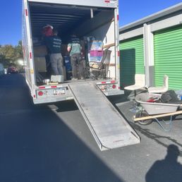 The guys filling our truck! The guys filling our truck!