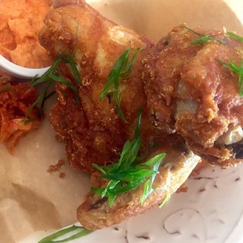 Gourmando - The GF fried chicken is so good I was almost done with my 1/2 chicken before I remembered to snap a pic. Get this. - New American Near Me - Beverly Hills, California Gourmando - The GF fried chicken is so good I was almost done with my 1/2 chicken before I remembered to snap a pic. Get this. - New American Near Me - Beverly Hills, California