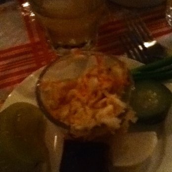 Kachka - Assorted pickled things. W/Jewish rye cocktail in background. - Russian Near Me - Portland, Oregon