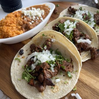 Anejo Cocina Mexican - 3 Tacos Asada Meal (Taqueria Frida menu) - Mexican Near Me - Jacksonville, Florida Anejo Cocina Mexican - 3 Tacos Asada Meal (Taqueria Frida menu) - Mexican Near Me - Jacksonville, Florida