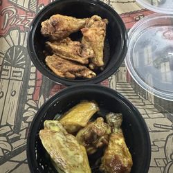 Sons of Sicily - Old bay and honey mustard wings fried hard