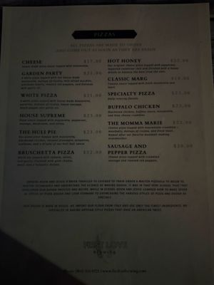 Menu photo 2 First Love Brewing Fernandina Beach, FL Menu photo 2 First Love Brewing Fernandina Beach, FL
