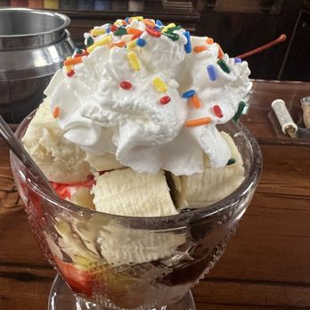 The Peppermint Stick Candy Store - Banana split sundae - Candy Stores Near Me - Boyertown, Pennsylvania The Peppermint Stick Candy Store - Banana split sundae - Candy Stores Near Me - Boyertown, Pennsylvania