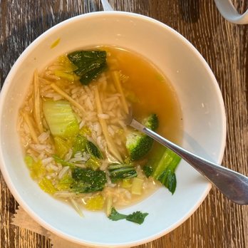 Blu Arroz Asian Bistro - ginger rice soup - Thai Near Me - Stuart, Florida