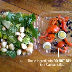 Gaetano's Penny Packer - Lousy Caesar Salad with disgusting dressing.