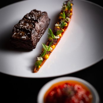 PRESS - American Ribeye Cap with charred carrot - Bars Near Me - St. Helena, California PRESS - American Ribeye Cap with charred carrot - Bars Near Me - St. Helena, California
